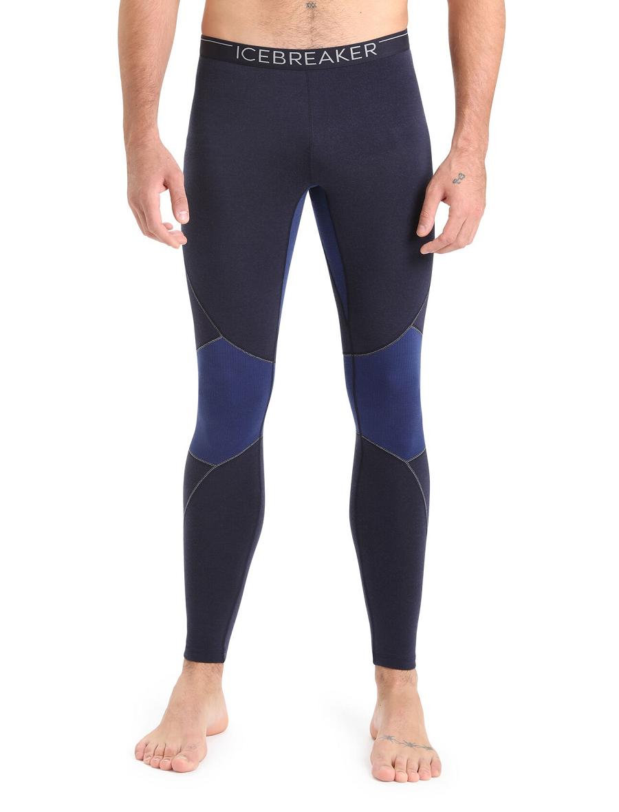 Base Layers Icebreaker BodyfitZone™ Merino 260 Zone Thermal Leggings Męskie Granatowe Królewski Niebieski Granatowe | PL 1555XYUF